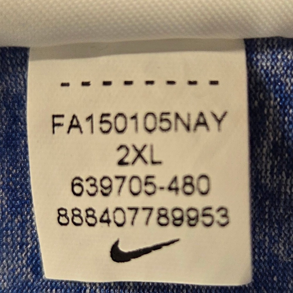 Nike Golf Dri-Fit Performance Victory Polo Shirt Florida Gators Blue Mens 2XL - Picture 6 of 10